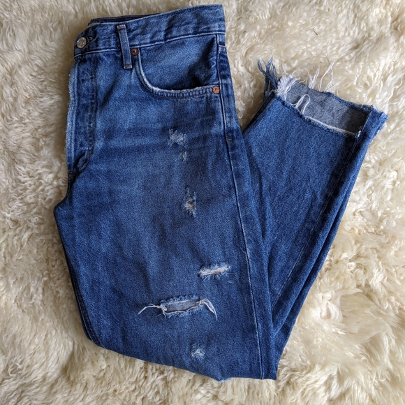 Agolde Riley High Waisted Denim - Picture 3 of 4